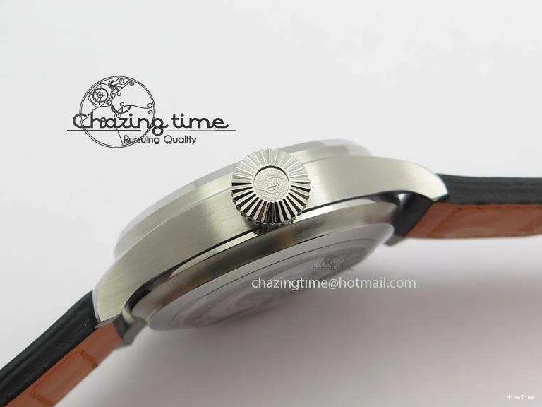 MIROTIME 0514 GoodFit Big Pilot Real PR IW500912 ZF Best Edition Black Dial On Black Leather Strap A 7287